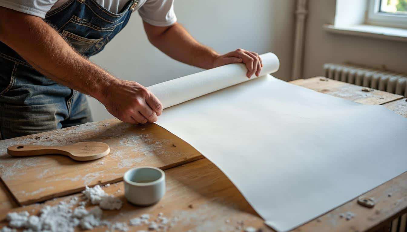 Comment réussir un marouflage mural sur papier humide ?