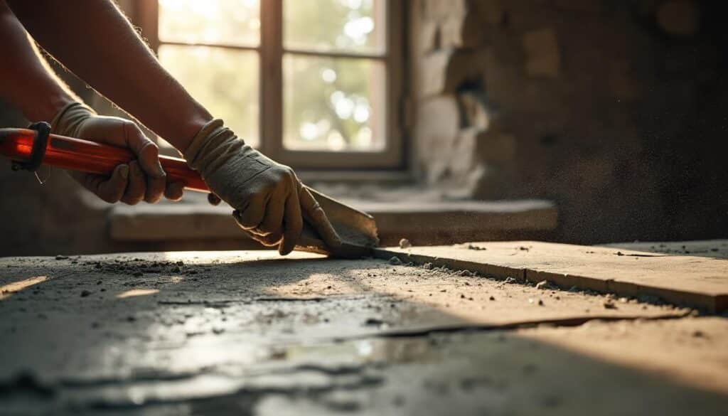 Rénover une dalle sur un ancien plancher support