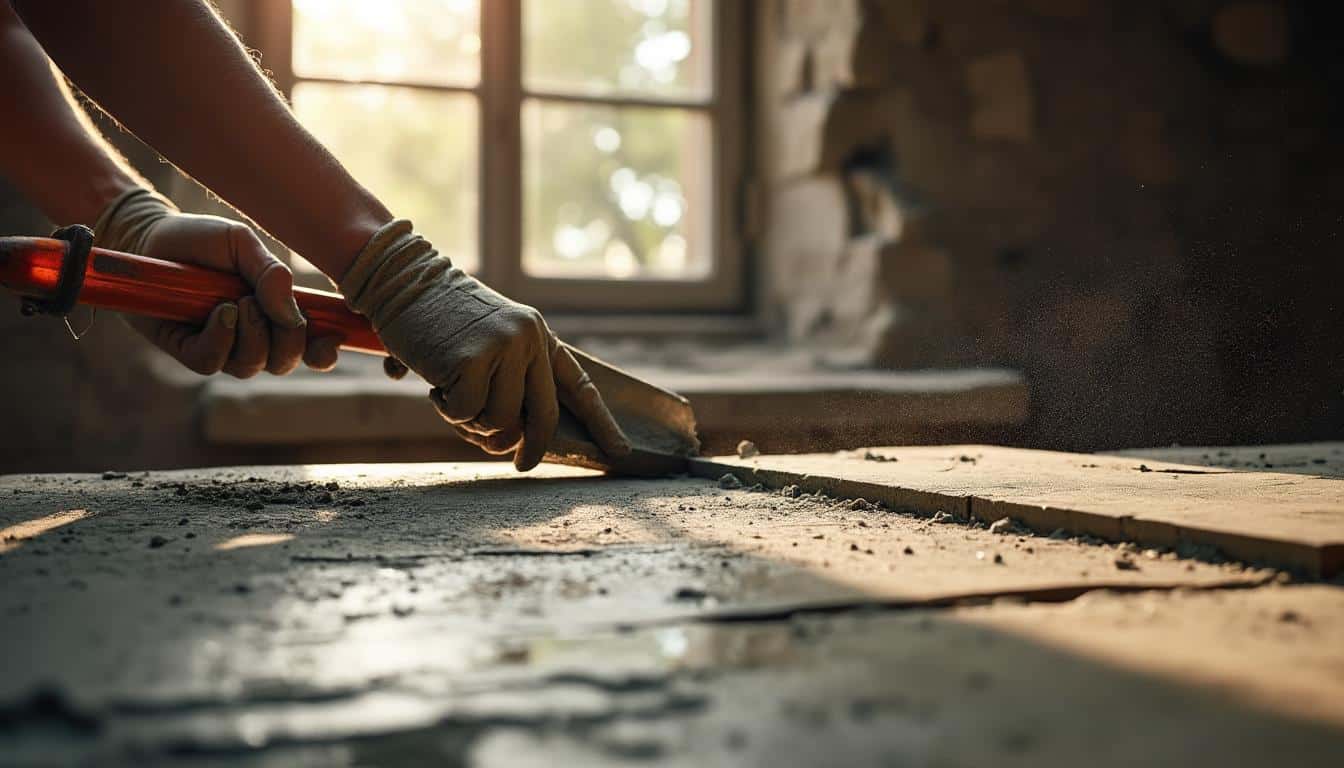 Rénover une dalle sur un ancien plancher support