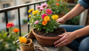 Nos conseils pour la plantation dans une jardinière drainante sur le balcon