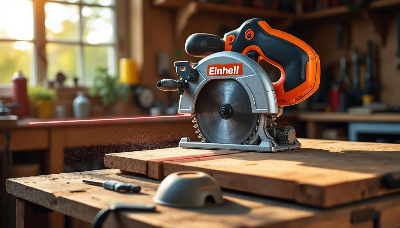 Illustration: Comprendre les caractéristiques techniques essentielles de la scie à onglet Einhell