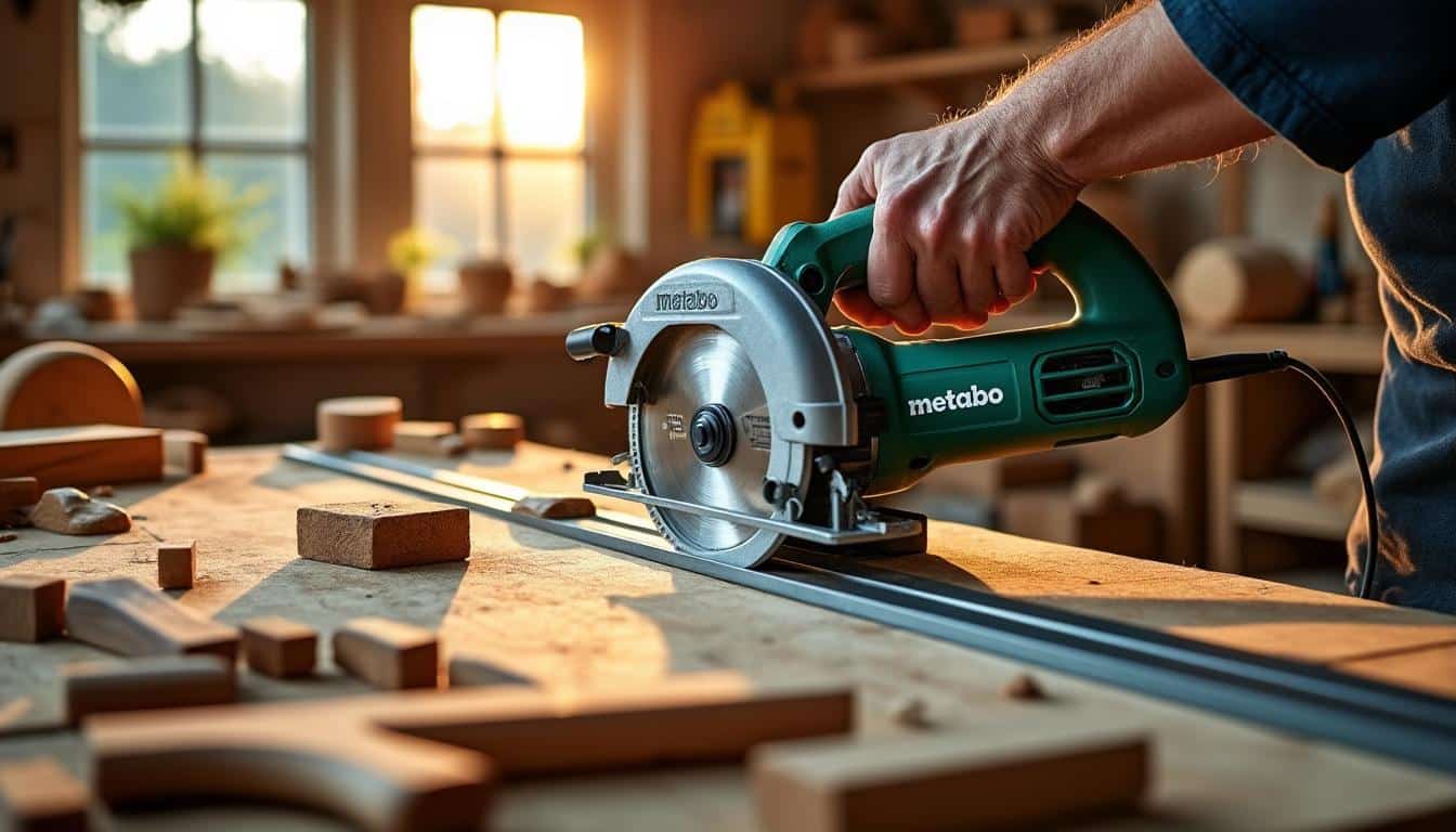 Illustration: Les caractéristiques techniques qui font la force des scies radiales Metabo