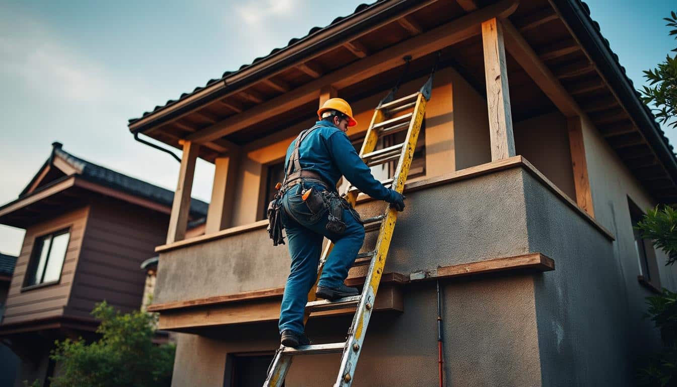 Illustration: Comprendre ce qu’est une échelle pour l’accès à la toiture et son rôle essentiel