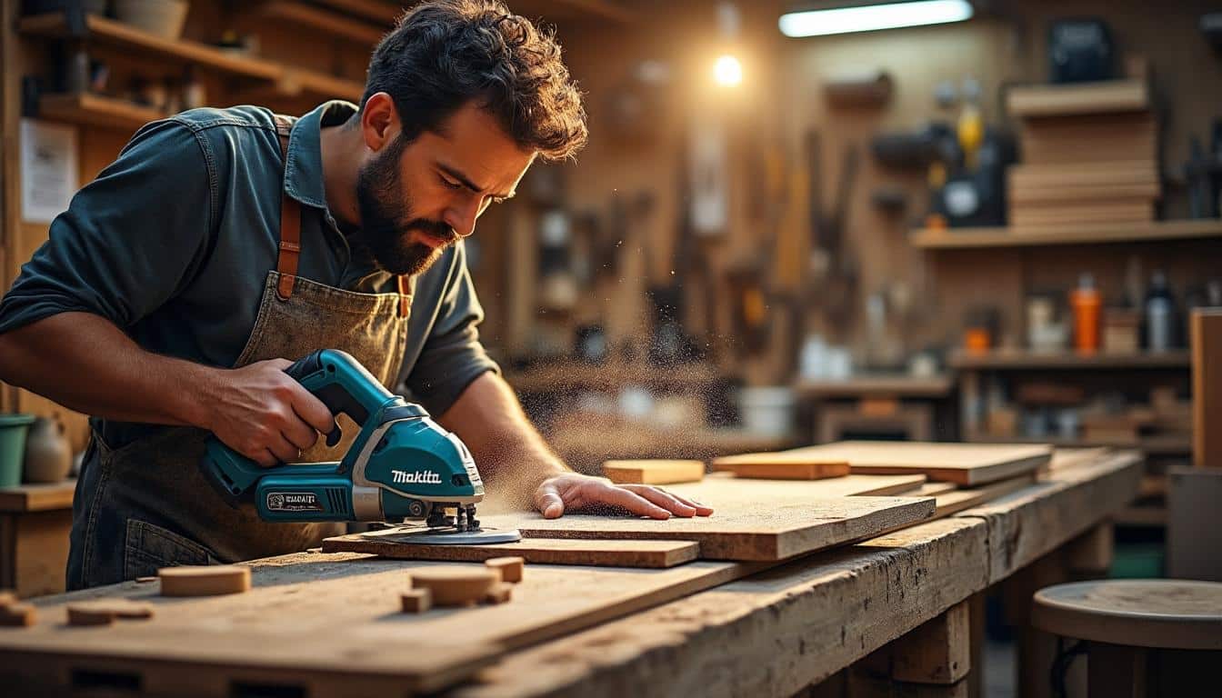 Illustration: Comment exploiter toutes les fonctionnalités de la scie à onglet radiale Makita