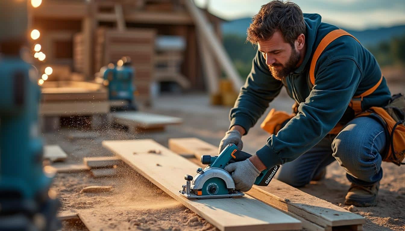 Illustration: Pourquoi la scie circulaire Makita à batterie est un outil incontournable pour la découpe sans fil