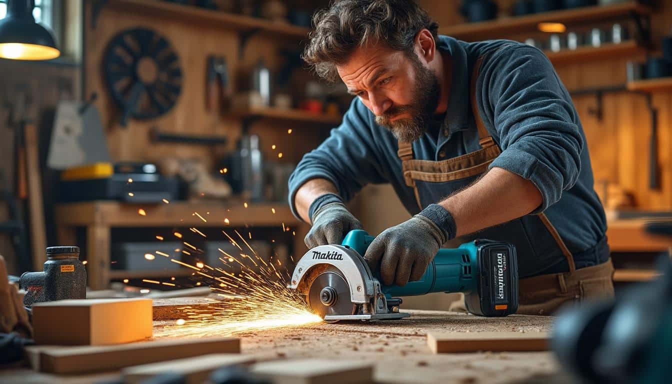 Illustration: Comment optimiser l’utilisation de votre scie circulaire Makita à batterie au quotidien