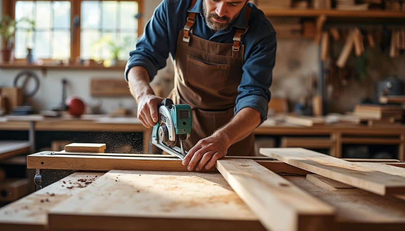 Illustration: Comprendre la scie sauteuse avec son rail : définition et atouts essentiels