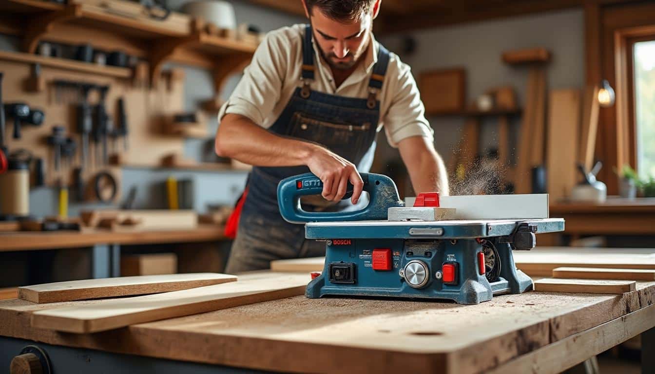 Illustration: Comprendre l’essentiel de la scie sur table Bosch GTS 635-216