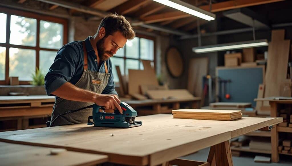 Scie sur table Bosch GTS 635-216 : puissance et précision pro