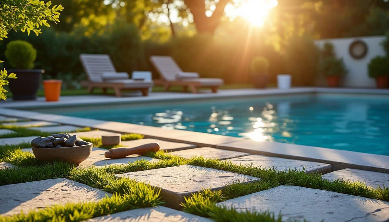 Illustration: Quel matériau choisir pour aménager autour d’une piscine hors sol ?