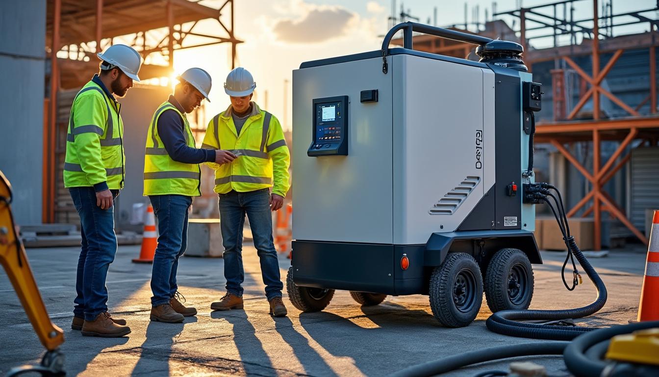 Illustration: Comprendre le fonctionnement d’une chaudière électrique mobile adaptée aux chantiers