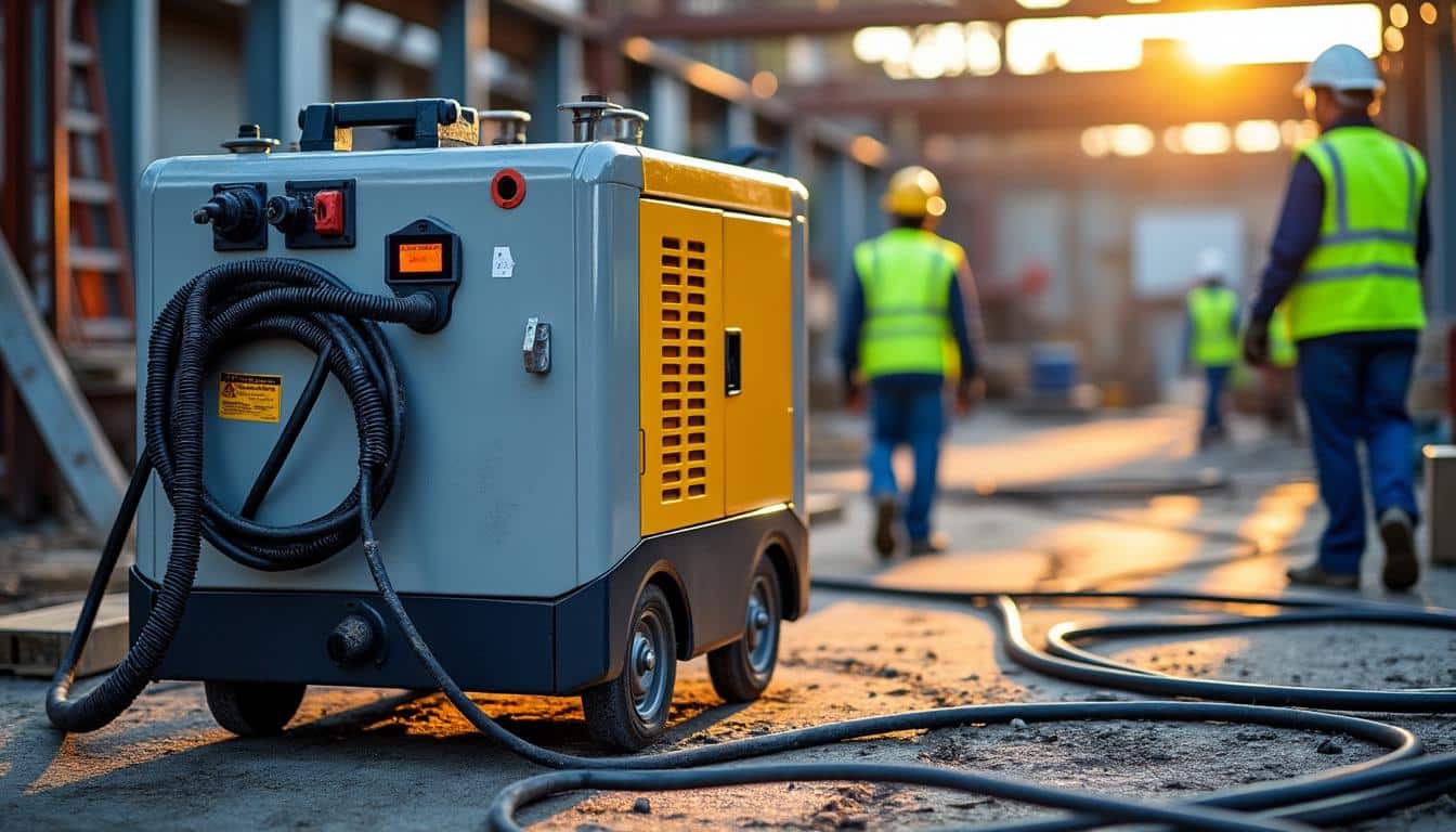 Chaudière électrique mobile : chauffage efficace et portable pour chantier