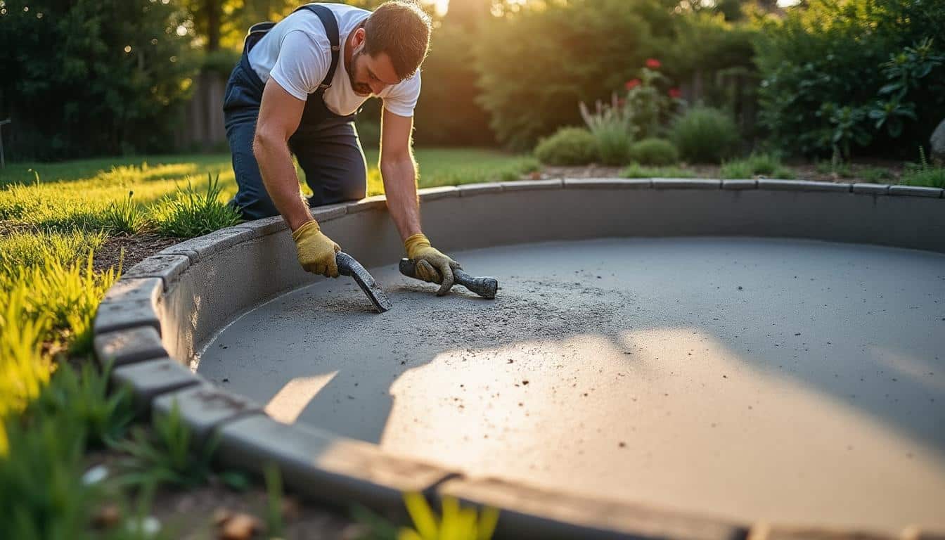 Dalle béton pour piscine hors sol : guide pour un support stable