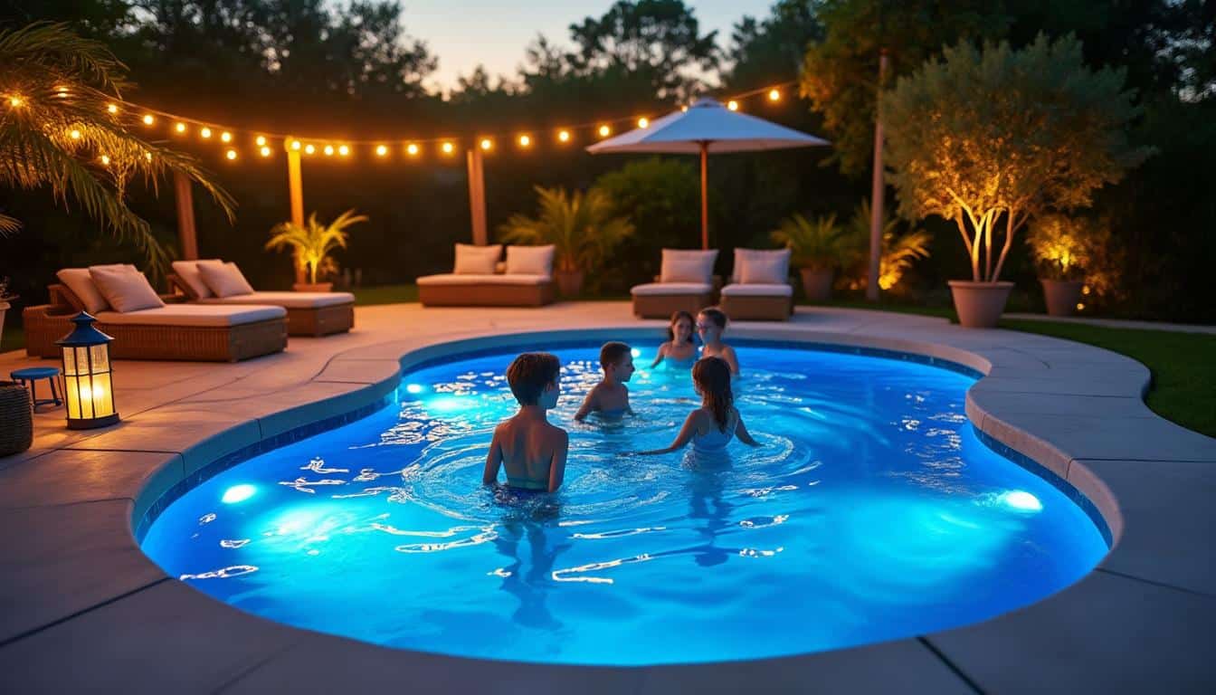Illustration: Les différentes options d’éclairage adaptées aux piscines hors sol