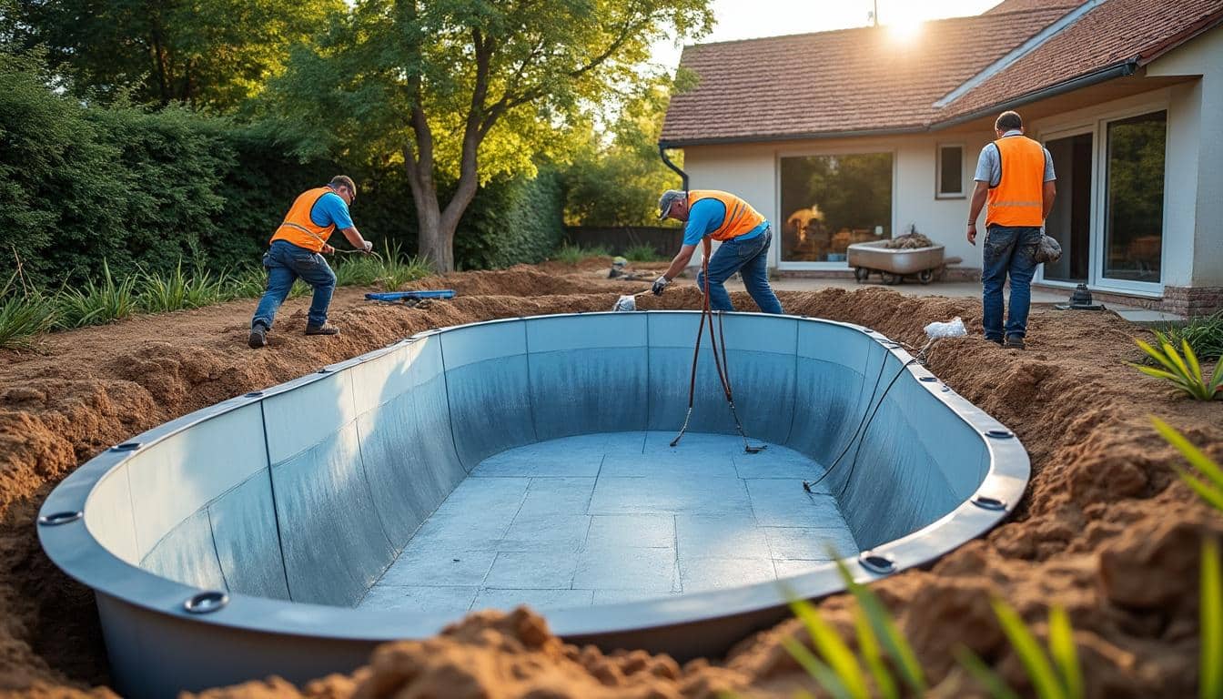 Illustration: Peut-on réellement enterrer une piscine hors sol ? Comprendre les possibilités et limites
