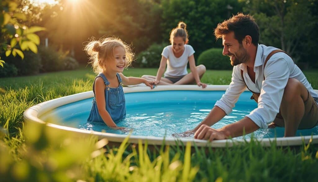 Piscine en résine hors sol : installation rapide et durable