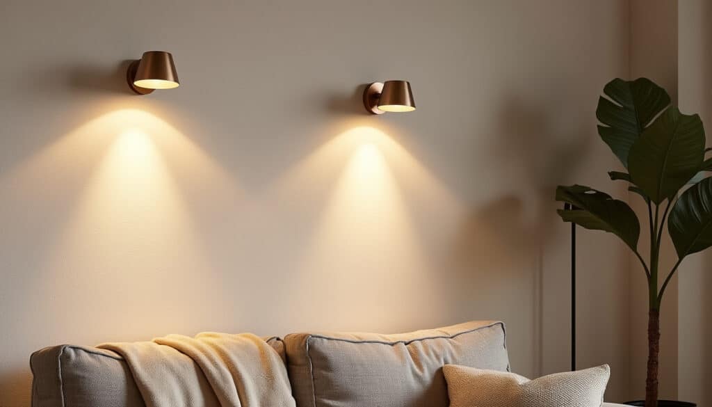 Applique murale à 2 spots orientables : éclairage flexible et design
