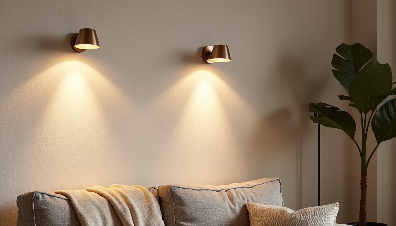 Applique murale à 2 spots orientables : éclairage flexible et design