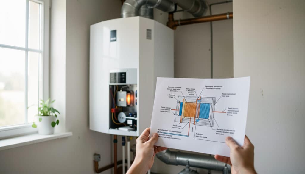 Lire le schéma d’une chaudière à condensation